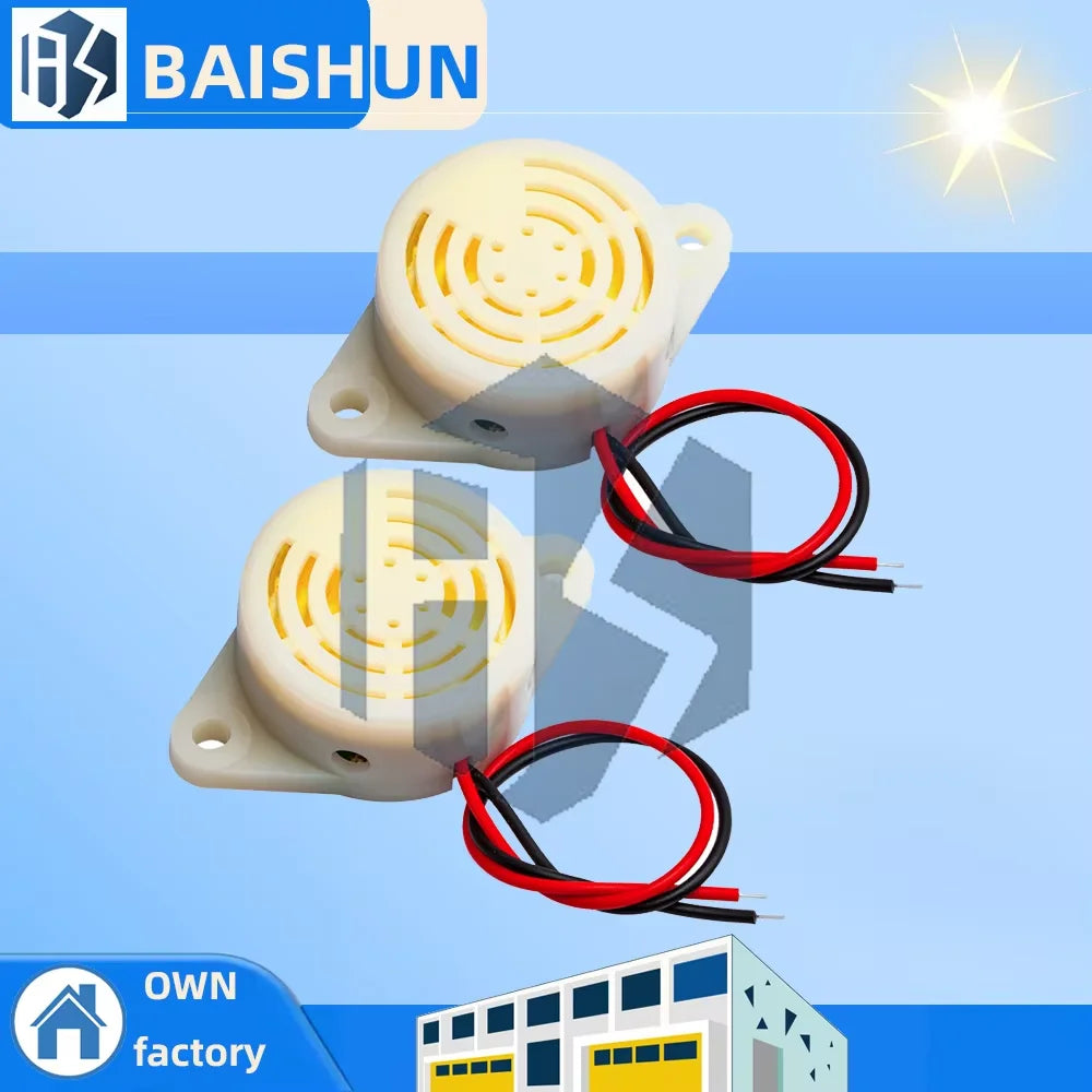 95dB Loud DC Active Buzzer Module (SFM-27): 3-24V Alarm Beeper Compatible for Arduino/MCU/PCB Zpaxo