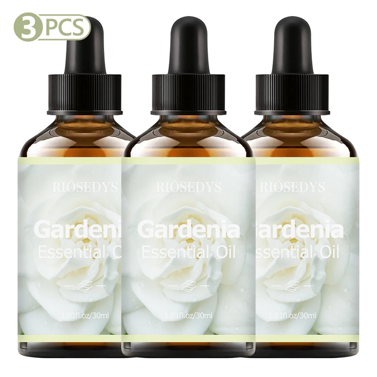 GARDENIA Essential Oil Natural Fragrance Suitable Body Massage Zpaxo GARDENIA 3pcs 30ml