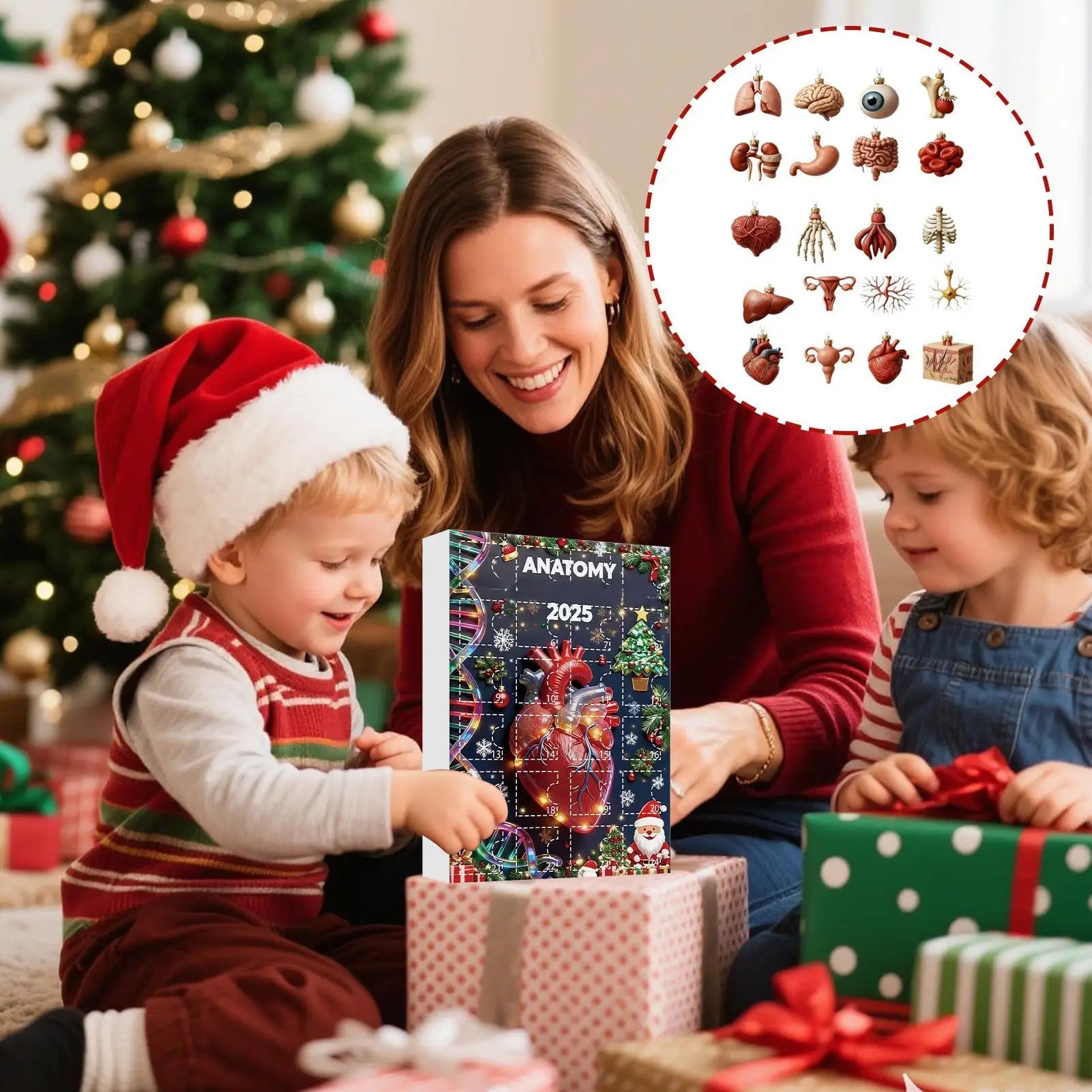 2025 Science Theme Advent Calendar 24 Days Countdown Decorations
