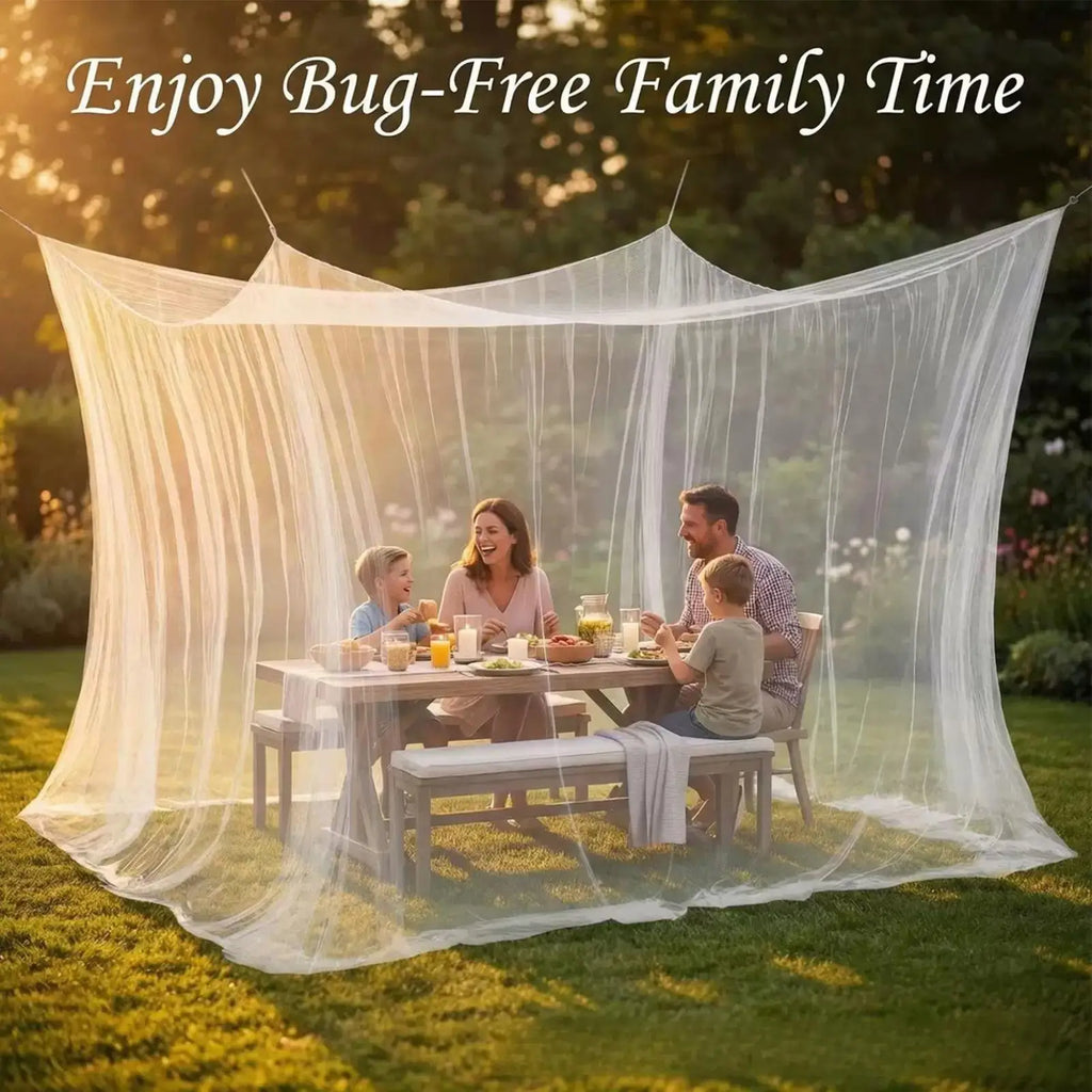 Four-Door Square Mosquito Canopy Net – Bed, Patio & Camping Mosquito Canopy Net Zpaxo