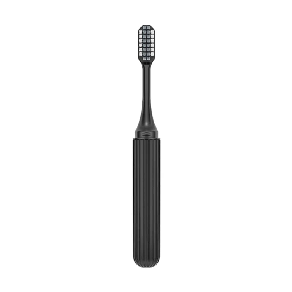 Foldable Travel Toothbrush Portable Soft Bristle Small Dental Brush Zpaxo Black