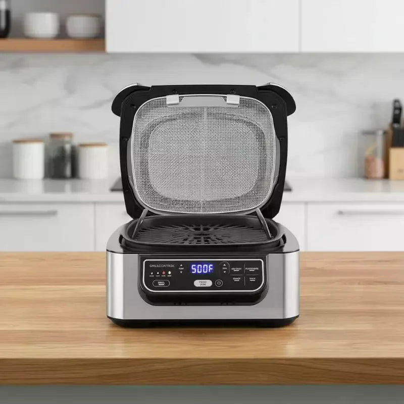 Stainless Steel Splatter Shield AG301 Reusable 5-in-1 Indoor Grill Zpaxo