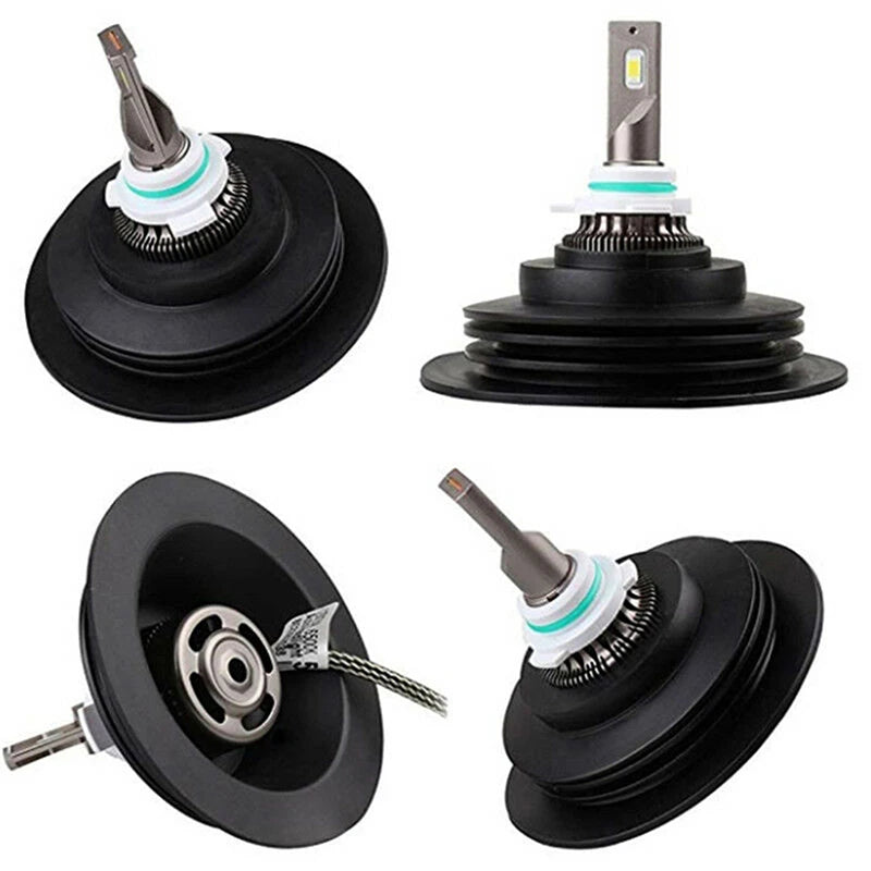 Rubber Headlight Dust Cover – Universal LED & HID Seal Cap