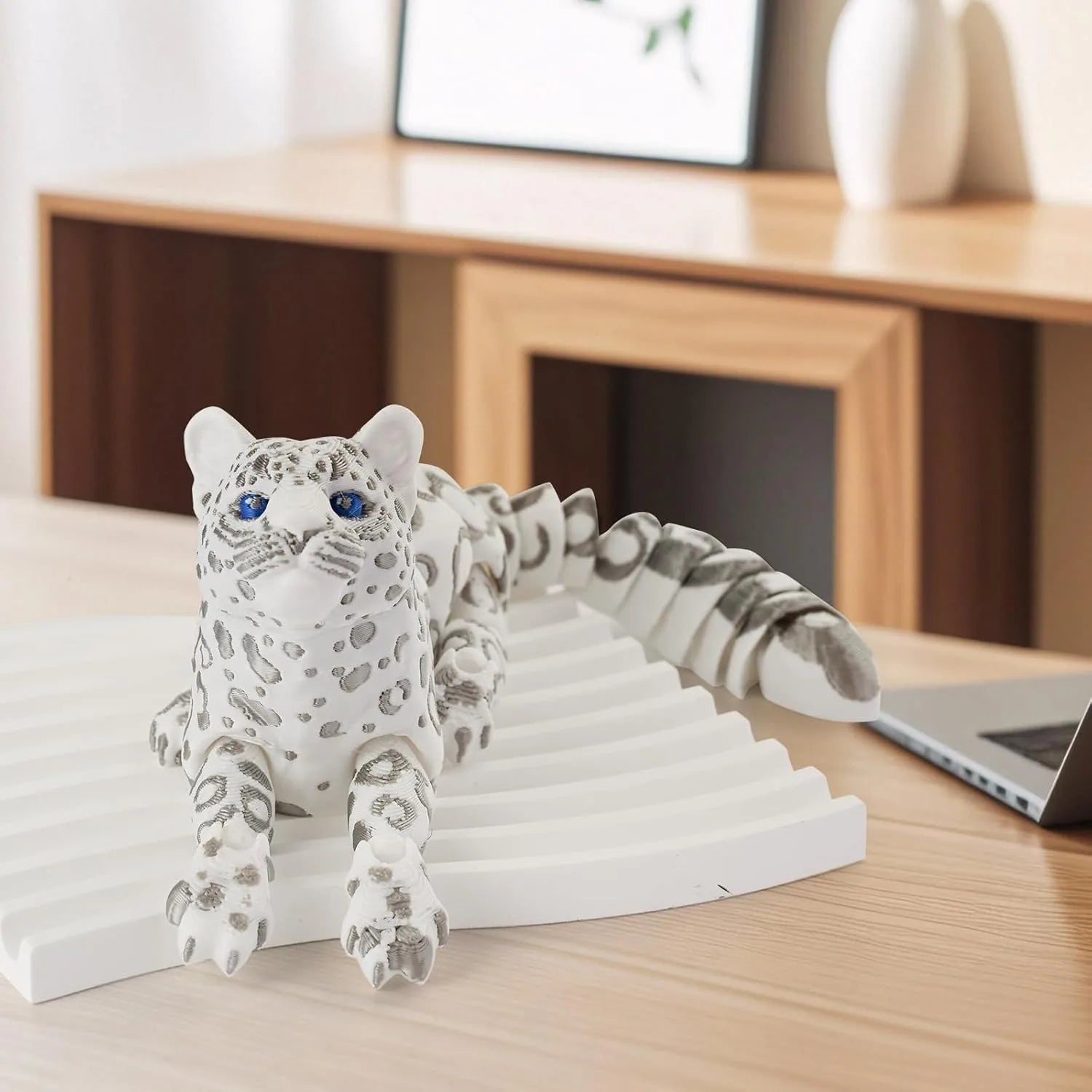 3D Printed Animal 8 3 Snow Leopard Stress Relief Animals Figurines