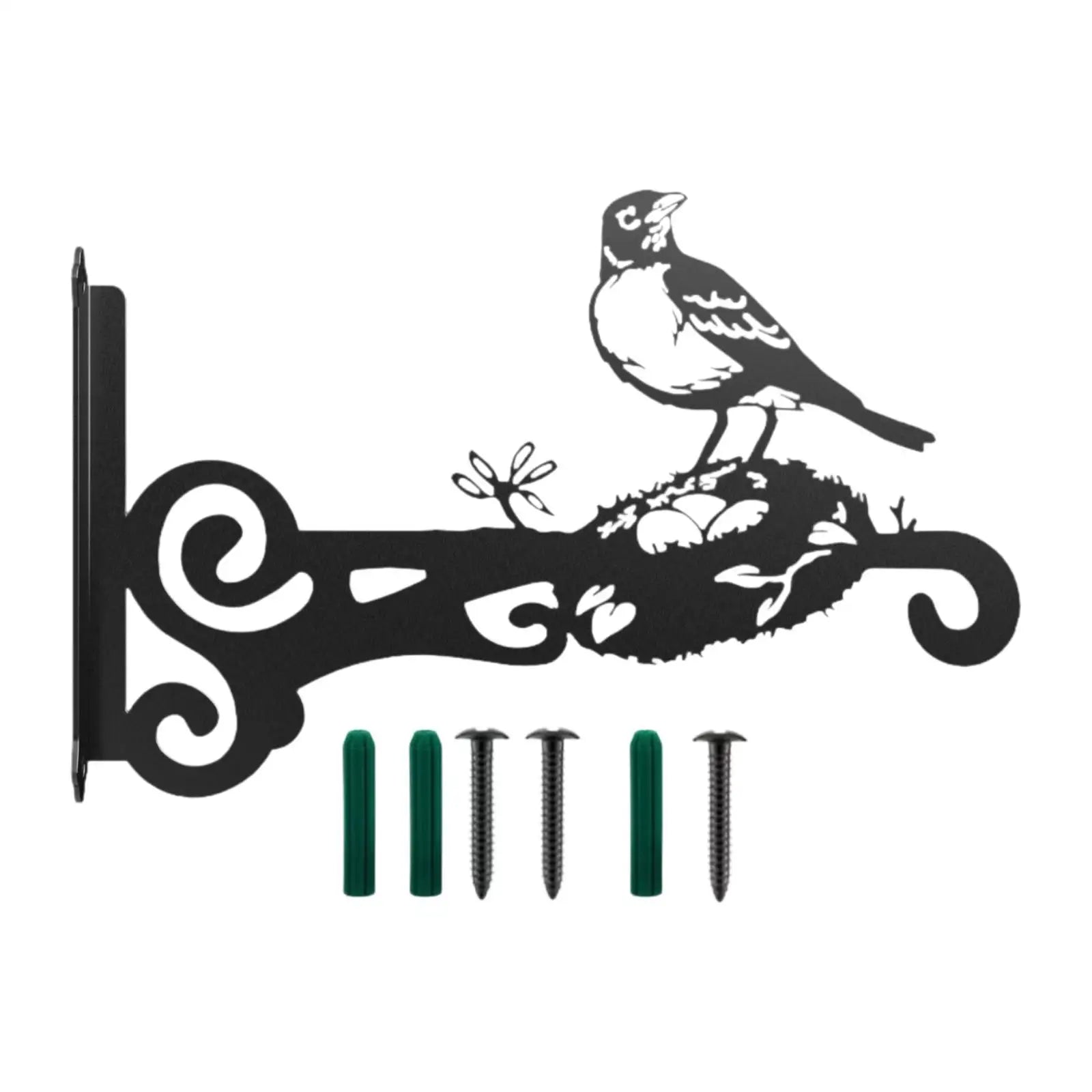 Heavy Duty Iron Wall Plant Bracket – Animal Silhouette Hanger Wall Plant Bracket Zpaxo Bird