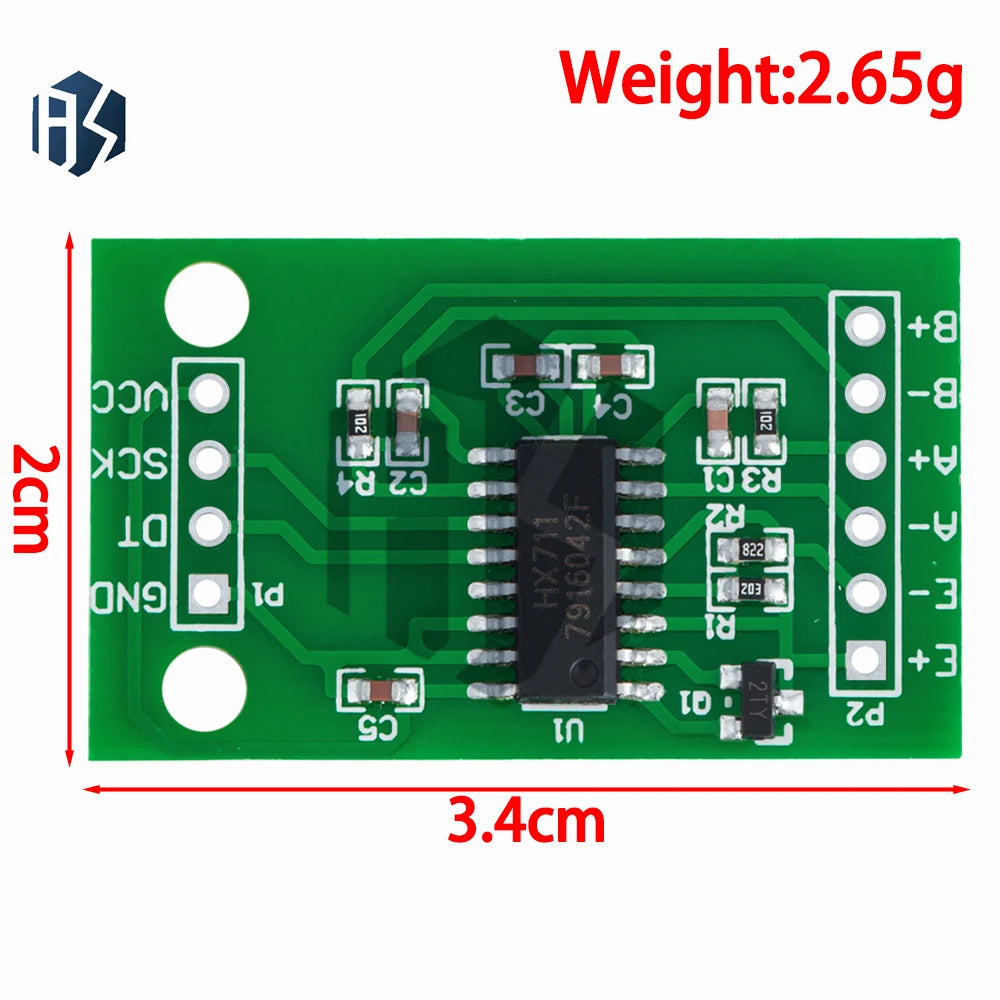 Digital Load Cell Weight Sensor 1KG 5KG 10KG 20KG Portable Electronic Kitchen Scale HX711 Weighing Sensors Ad Module Zpaxo
