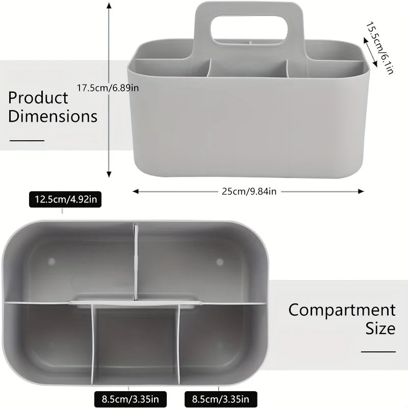 Multi-functional Storage Basket Handle Portable Pencil Pen Holder