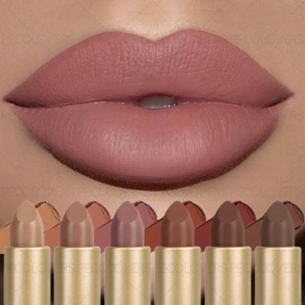1PC Long-lasting Moisturizing Matte Lipstick, Brown Shade, Easy To Apply, Thin and Not Dry, Perfect Holiday Gift for Girls Zpaxo