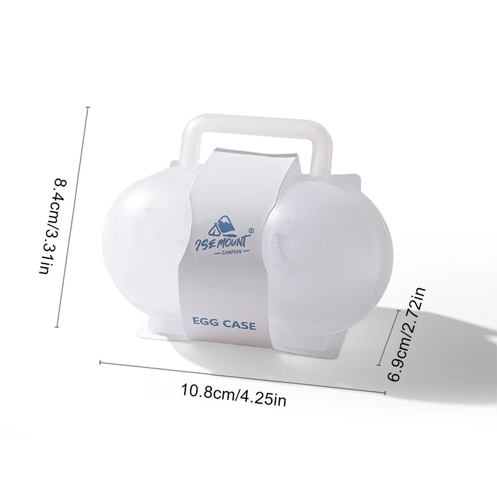1 2 Grid Egg Box Container Anti-fall Organizer Anti Shake Boiled