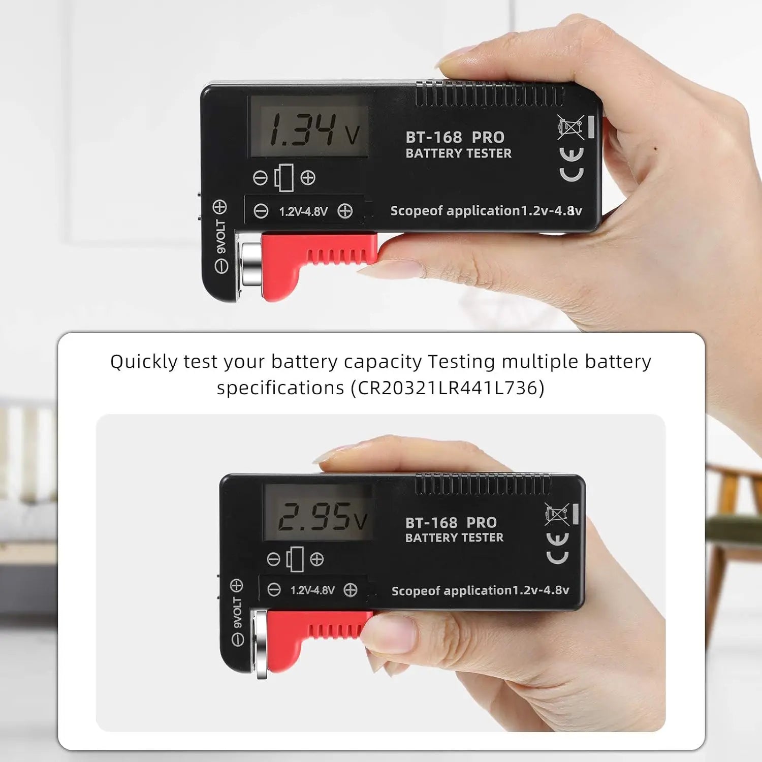 BT-168 Digital Lithium Battery Capacity Tester Checkered Load