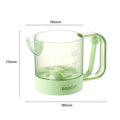 Salad Dressing Shaker Bottle Semi-automatic Stirring Cup Kitchen Egg Zpaxo Green