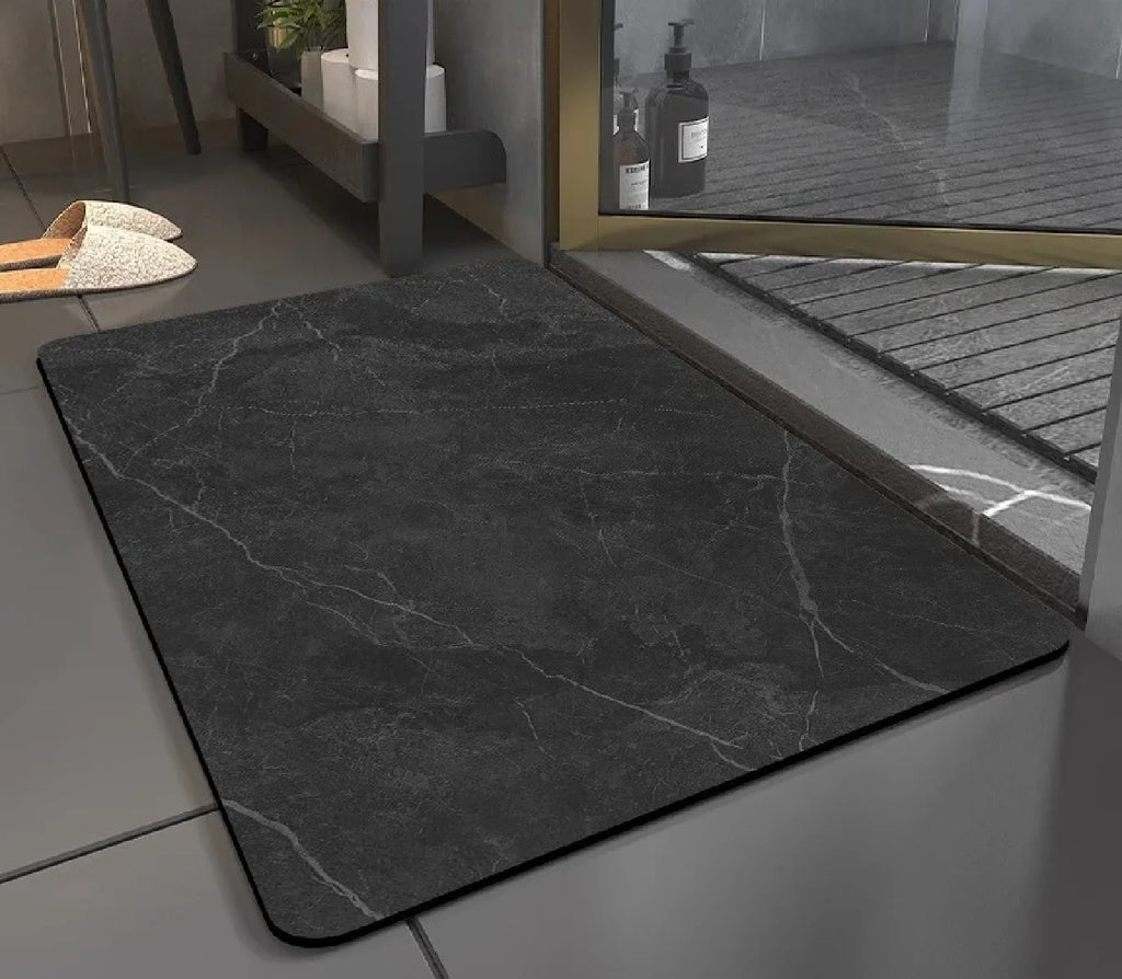 Super Absorbent Anti-Slip Floor Mat Diatomaceous Earth Foot Pad Quick Drying Bath Mat For Bathroom Door Toilet Kitchen Water Abs Zpaxo