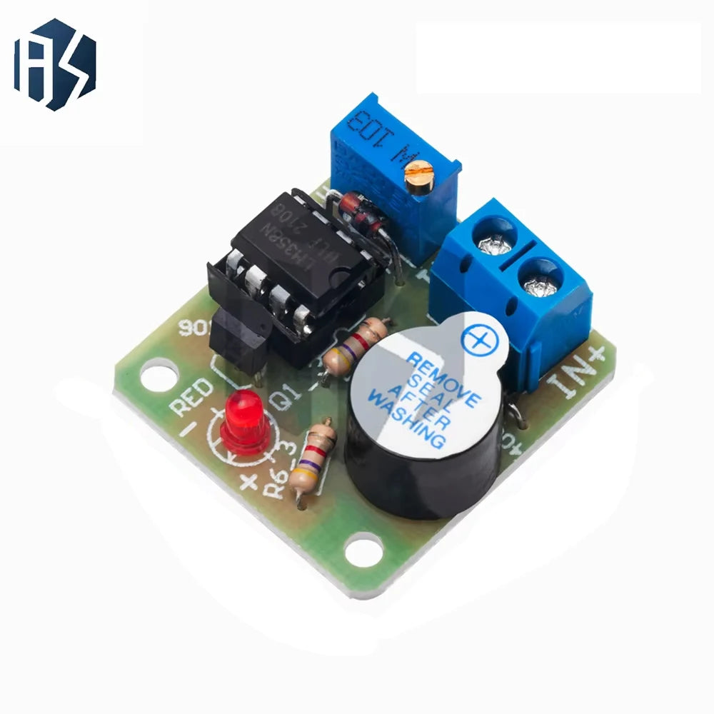 9V/12V Battery Low Voltage Alarm Module - Over-Discharge Protection w/Buzzer / LED (No Overvoltage Protection) Zpaxo