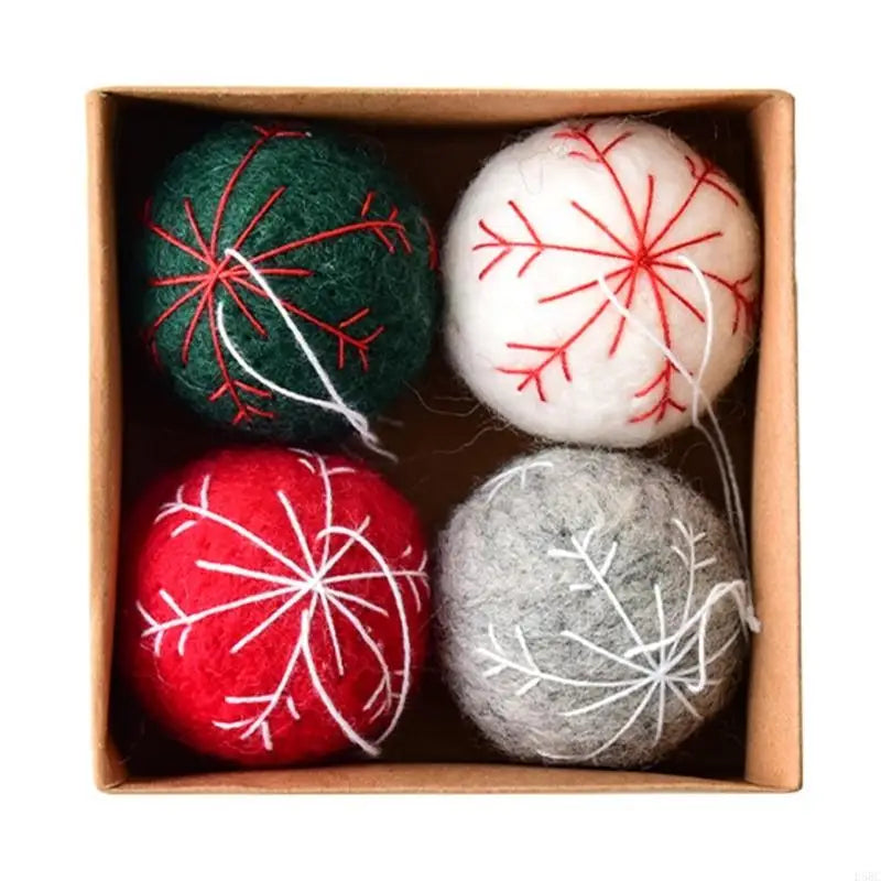 Merry Felt Snowflake Balls Decorations Hanging Decoration Christmas