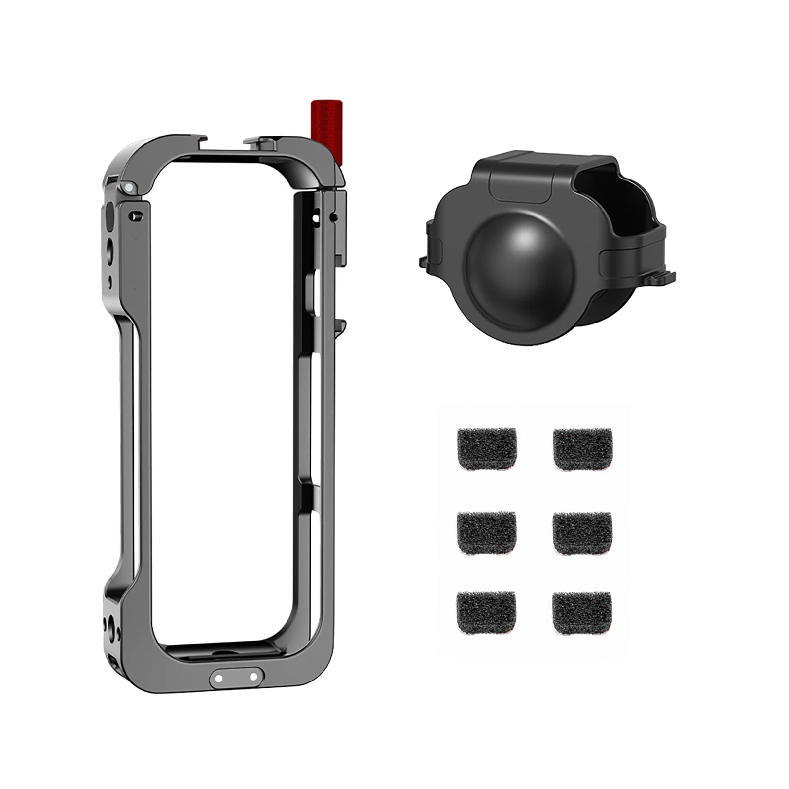 Aluminum Frame Cage Insta360 X5 Camera Metal Case Cold Shoe Housing