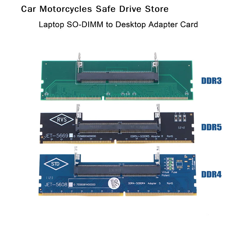 DDR3 DDR4 DDR5 Laptop Desktop Memory Adapter Card RAM Connector DIMM