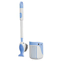 Cartoon Whale Toilet Brush Refillable Handle Dispenser Cleaning Wall