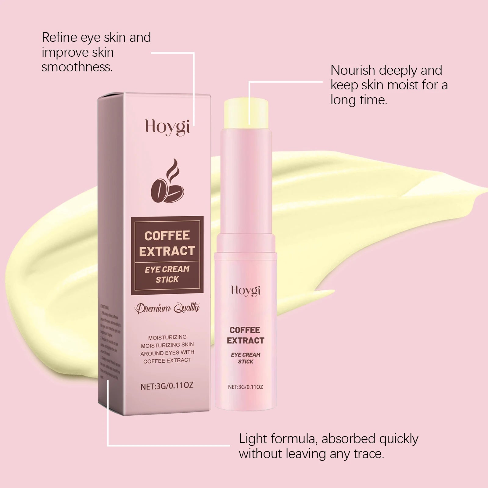 Caffeine Eye Cream Stick – Dark Circles, Puffiness & Fine Lines Eye Cream Stick Zpaxo