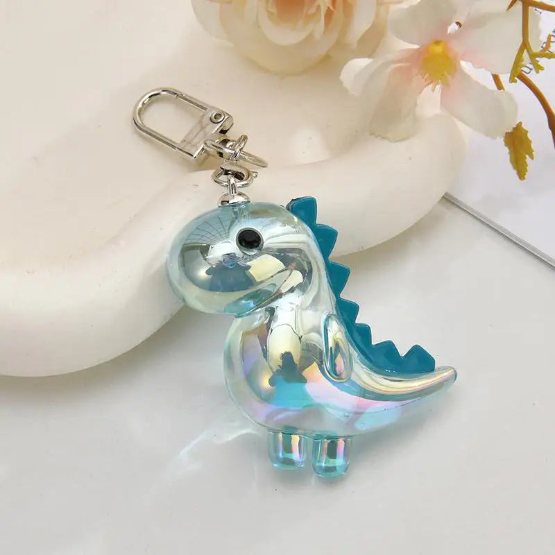 Cute Acrylic Dinosaur Keychain Paired Sturdy Buckle Daily Casual Zpaxo A3