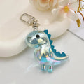 Cute Acrylic Dinosaur Keychain Paired Sturdy Buckle Daily Casual Zpaxo A3