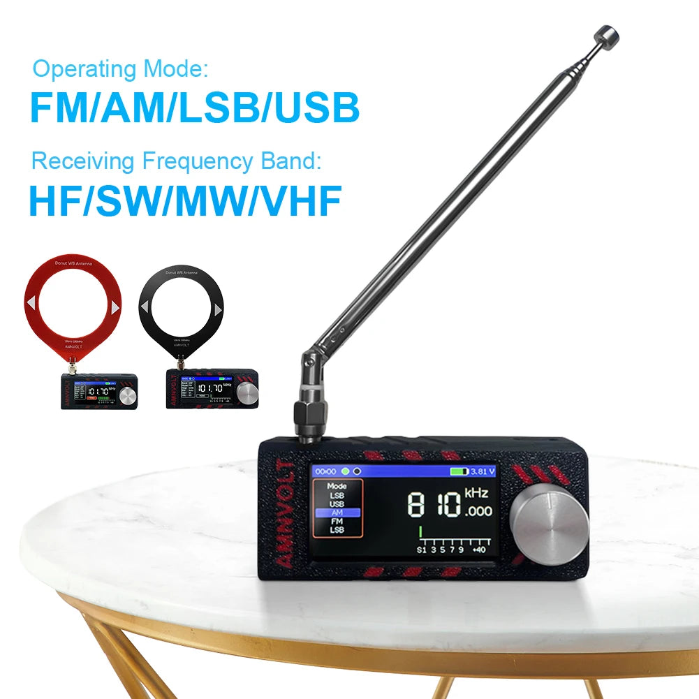 Mini SI4732 Radio Receiver LSB USB AM FM Full Band Pocket Holder