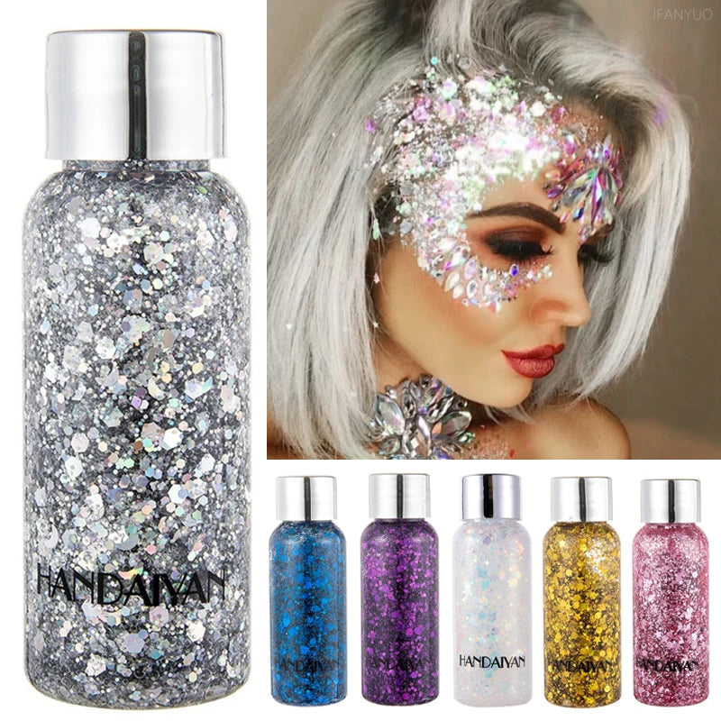 Eye Glitter Body Face Gel Art Waterproof Gloss Shine Multifunctional