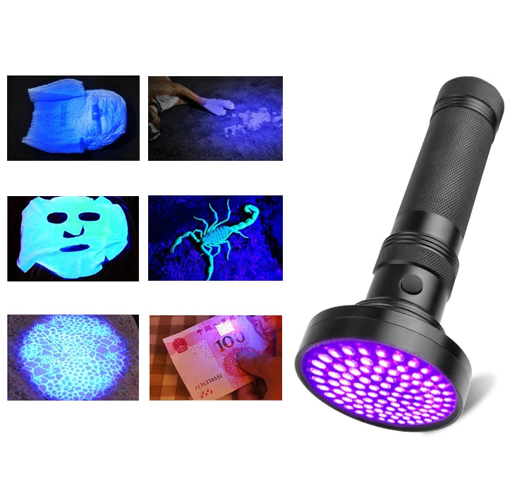 POCKETMAN 395nm UV Flashlight – 21/51/100 LED Black Light UV Flashlight Zpaxo