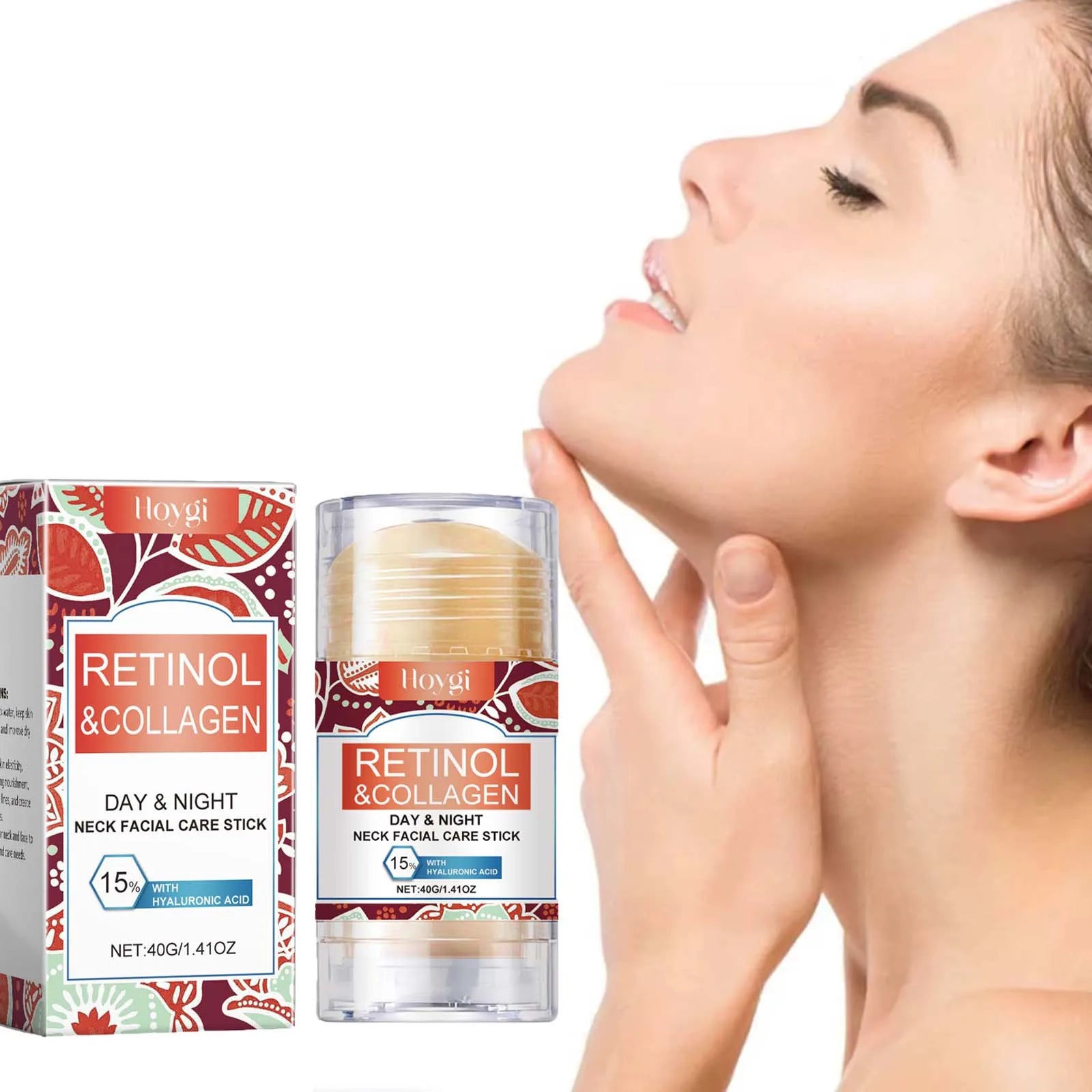 Hoygi Retinol & Collagen Neck Firming Cream Stick | Anti-Wrinkle Neck Firming Cream Zpaxo