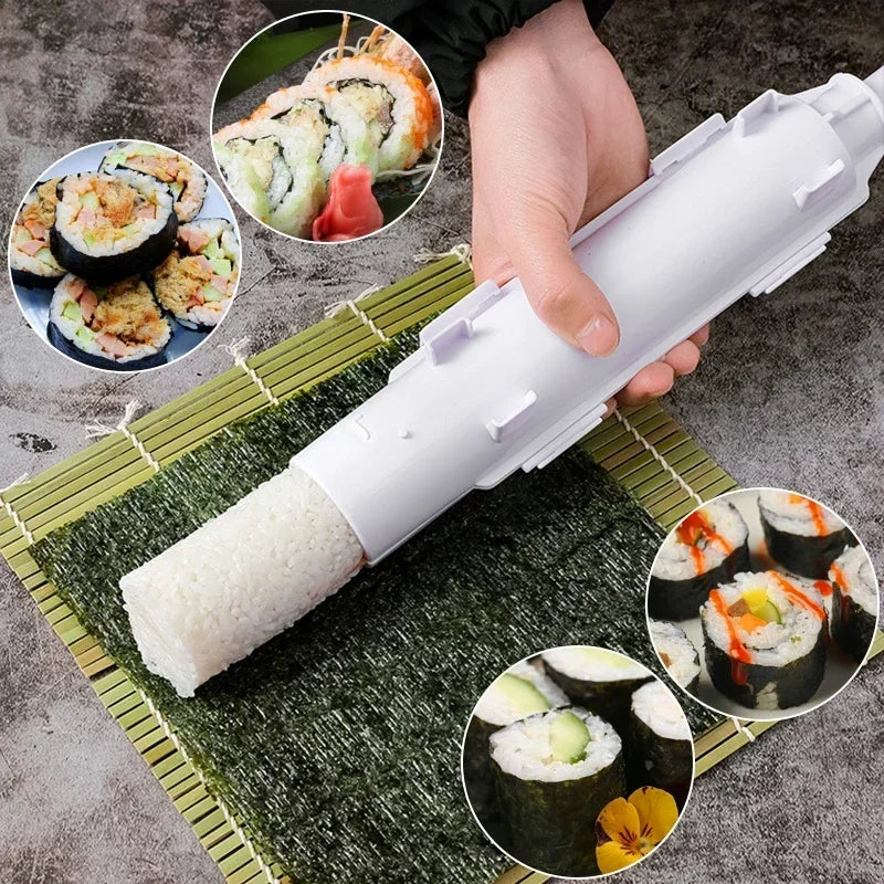 Kitchen Bento Accessories Cylinder Sushi Mold Quick Bazooka Japanese