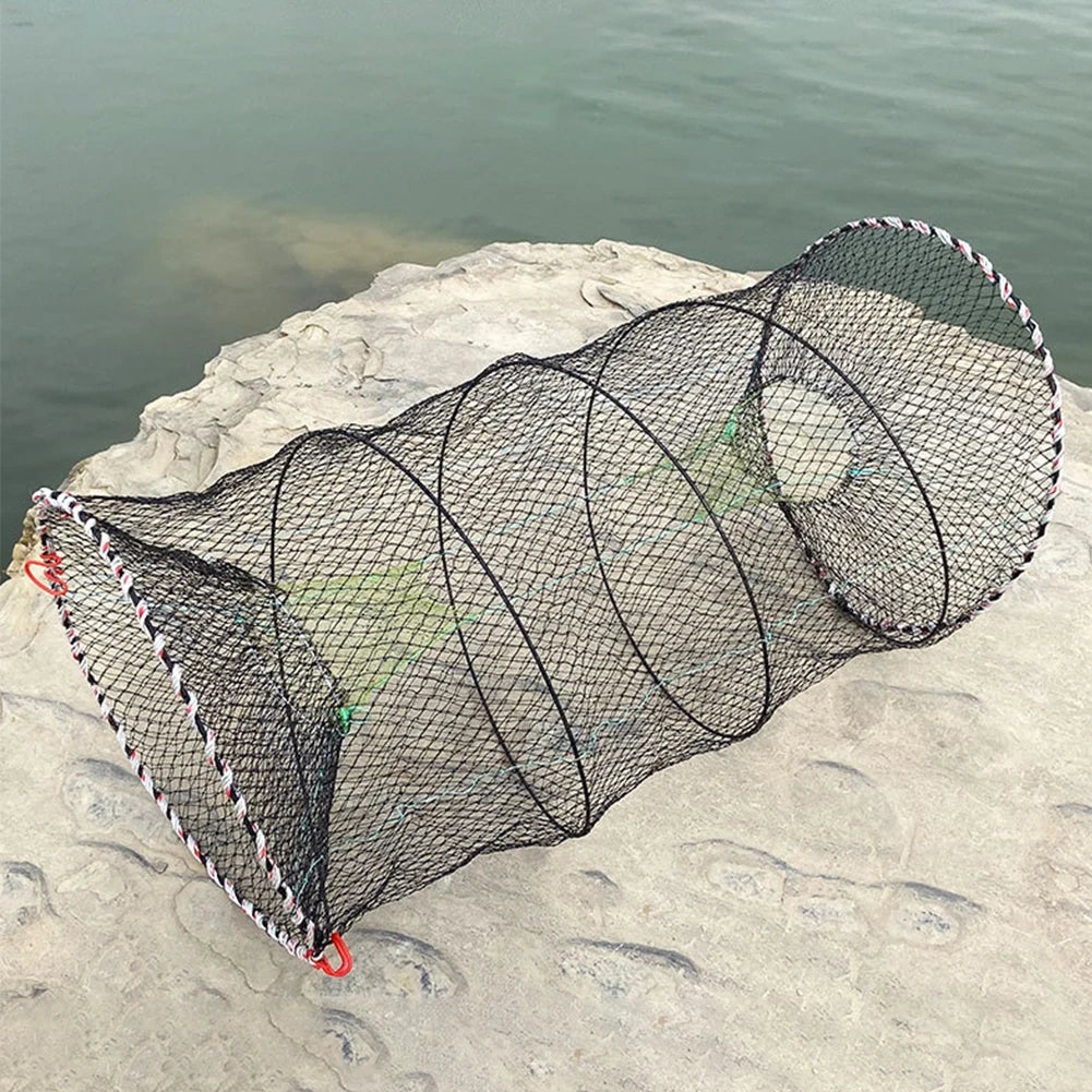Folding Crab Trap Fishing Net Shrimp Fish Collapsible Casting Zpaxo