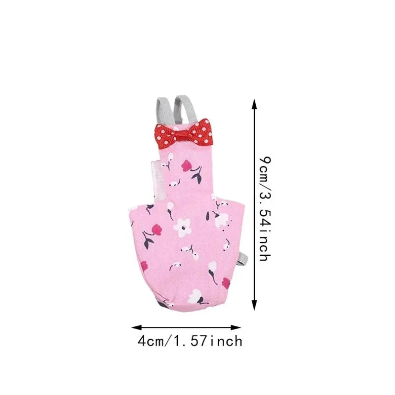 Washable Parrot Diaper Flight Suit Colorful Fruit Floral Print Bird