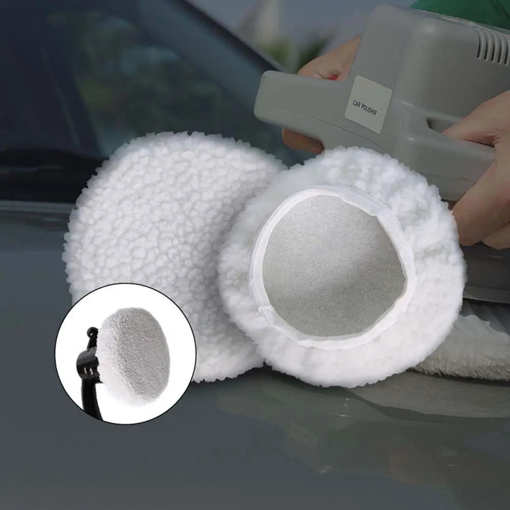 Car Paint Care Buffing Car Beauty Tool Polishing Bonnet Buffer Pad Polishing Terry Cloth Woolen Fleece Pad Waxing Polisher Zpaxo