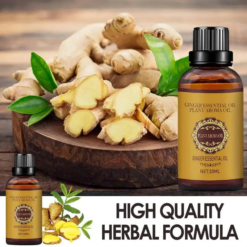 30ml Ginger Essential Massage Oil – Aromatherapy & Spa Bath Essential Massage Oil Zpaxo