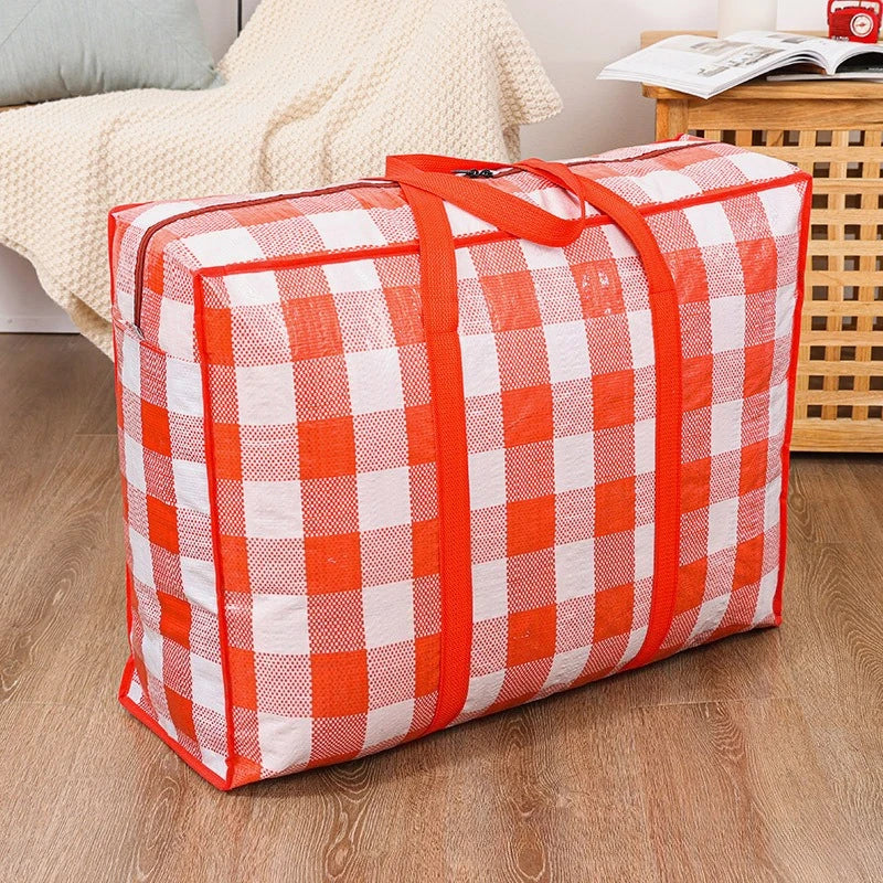 1 Heavy Duty Storage Bags Zipper Waterproof Foldable Moving Clothes