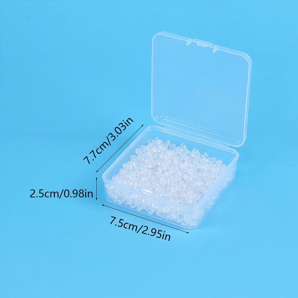 Silicone Earring Backs 1200Pcs Soft Clear Ear Safety Back Pads Backstops Clutch Stopper Replacement for Fish Hook Earring Studs Zpaxo 1200pcs