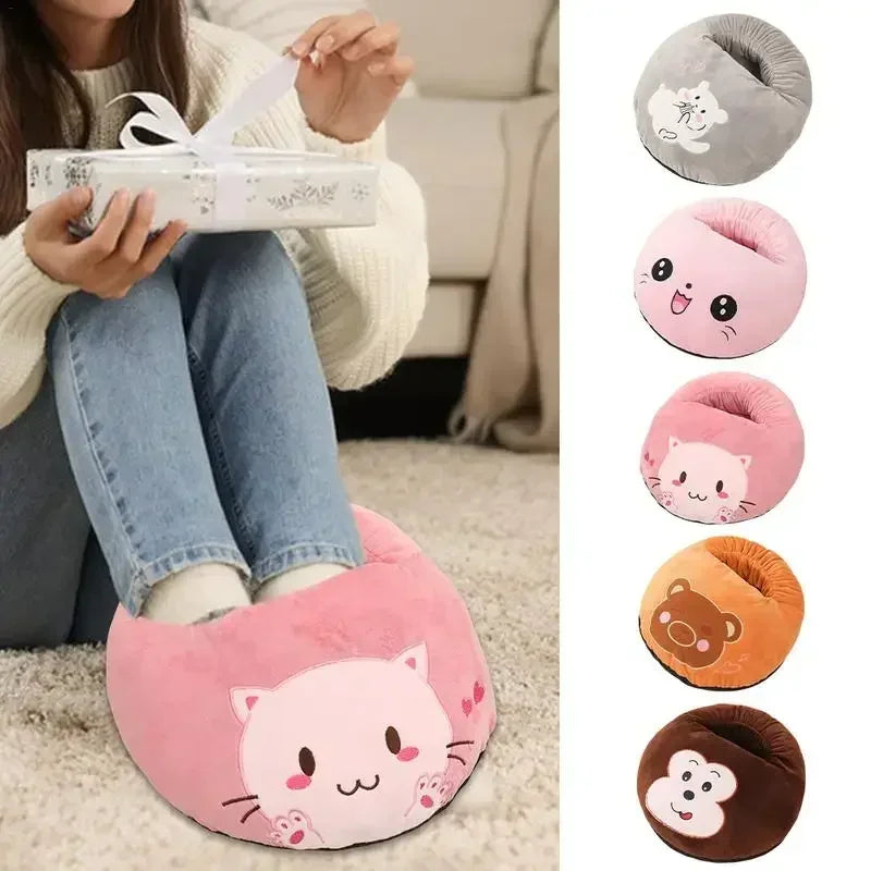 USB Electric Foot Warmer – Plush Heated Feet Cover for Home Electric Foot Warmer Zpaxo