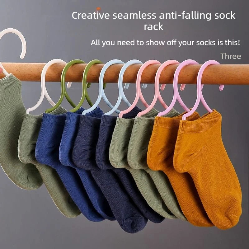 Sock Drying Rack Traceless Anti-drop Plastic Hanger Windproof