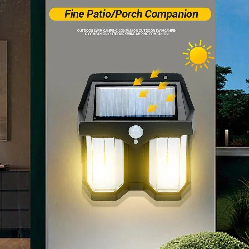 Solar Motion Sensor Outdoor Wall Light – IP55 Waterproof LED Solar Wall Light Zpaxo