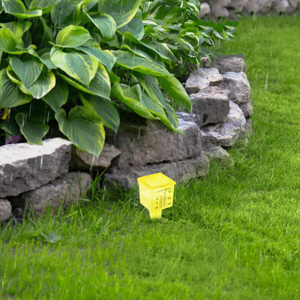 10Pcs Strong Practicability Rain Gauge Plastic Rain Water Gauge Outdoor Garden Lawn Rainfall Monitoring Tool Big Capacity Zpaxo