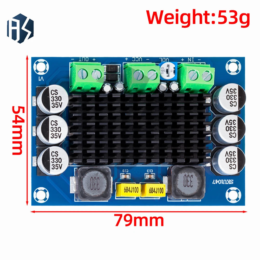 XH-M542 TPA3116 D2 Digital Power Amplifier Board 100W Mono Audio Zpaxo