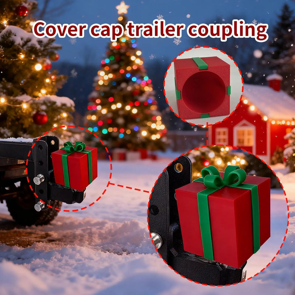 Tow Hitch Covers Christmas Box Receiver Tube Plug Cap Cartoon