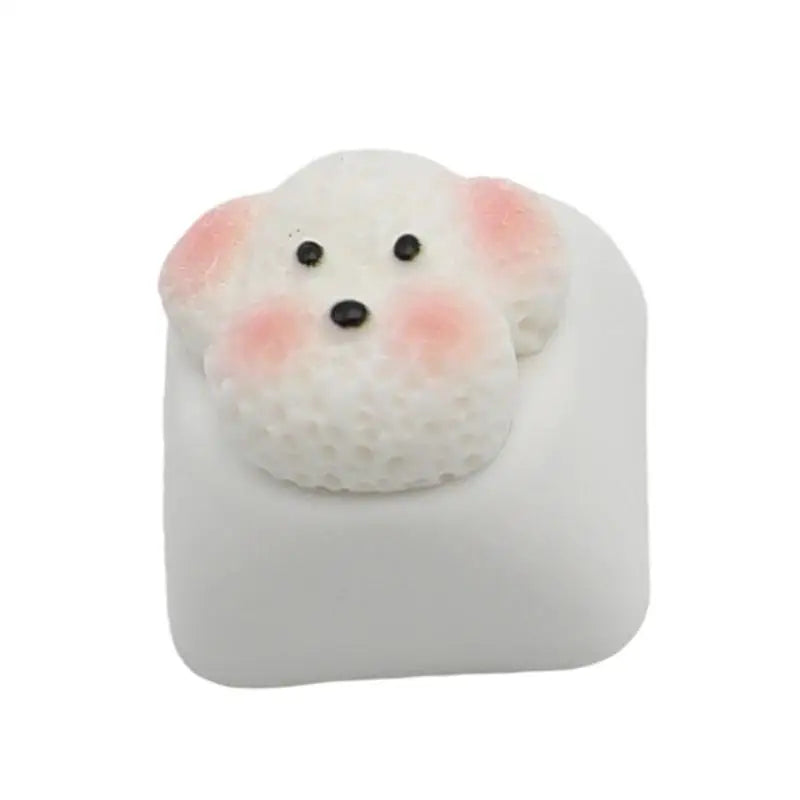 652F Dog Resin Keycap Unique Durability for Mechanical Keyboard Keycaps Zpaxo
