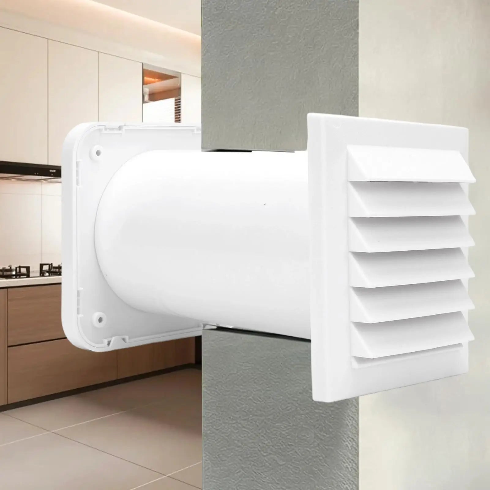 Passive Air Vent Through Wall Exhaust Inlet Airflow Ventilation Home