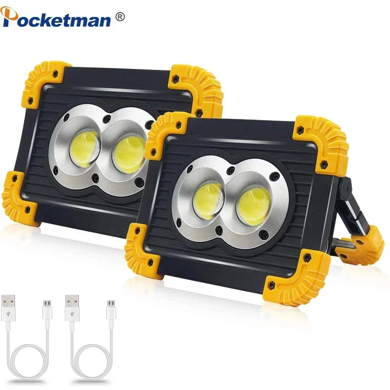 POCKETMAN 8000LM COB LED Work Light – Rechargeable Flood Lantern