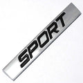 Black Red Metal Badge Square Bar Zinc Alloy Car Styling Decal Emblem Zpaxo black