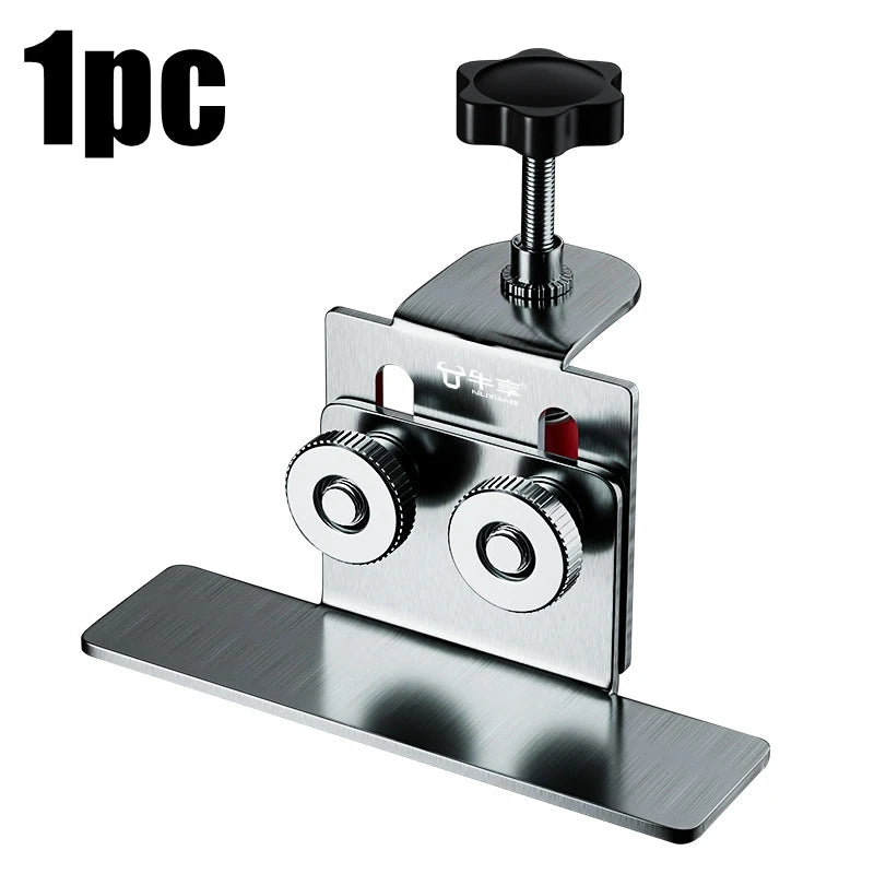 Cabinet Door Installation Tool Stainless Steel Cabinet Frame Fixture Household Portable Cabinet Door Mounting Jig Bracket Zpaxo 1pc