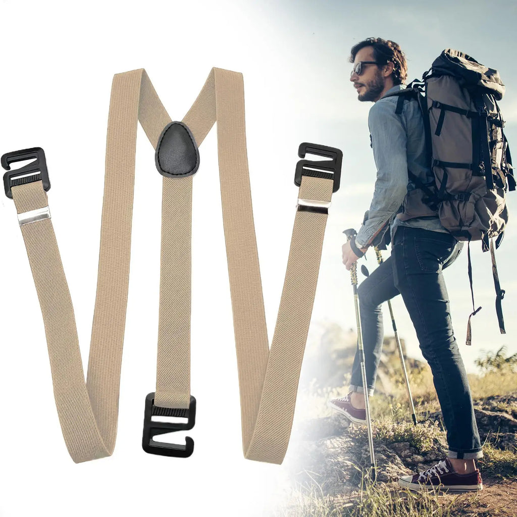 Invisible Men Suspenders Y-back Under Clothing Elastic Belt