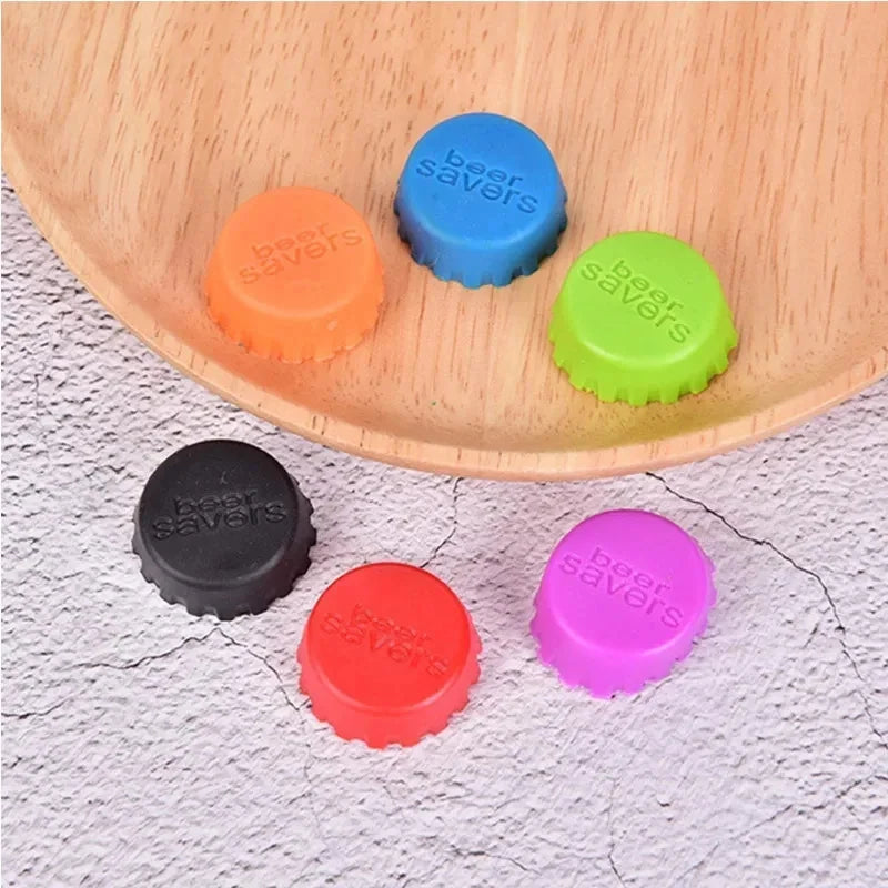 Silicone Bottle Caps – Reusable Beer, Wine & Sauce Savers
