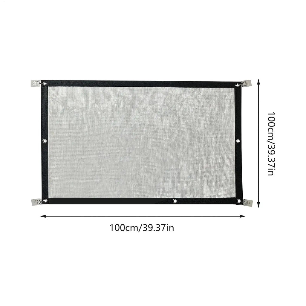 Mesh Dog Gate No Drill Portable Folding Safety Fence Guard Pet