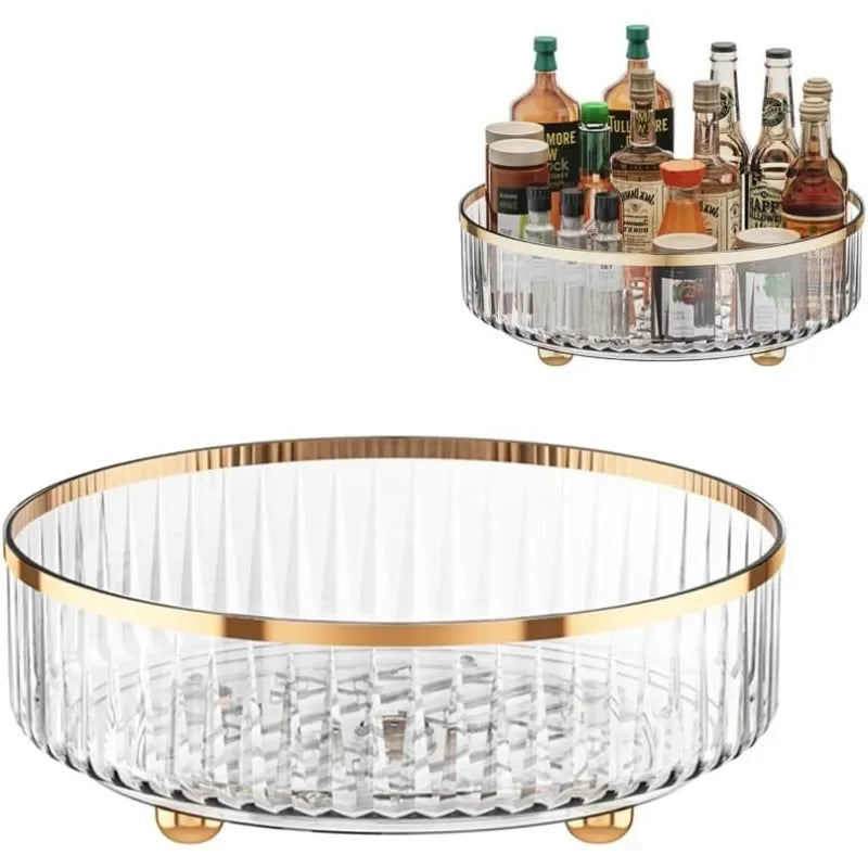 360° Rotating Lazy Susan Organizer – Kitchen & Vanity Storage